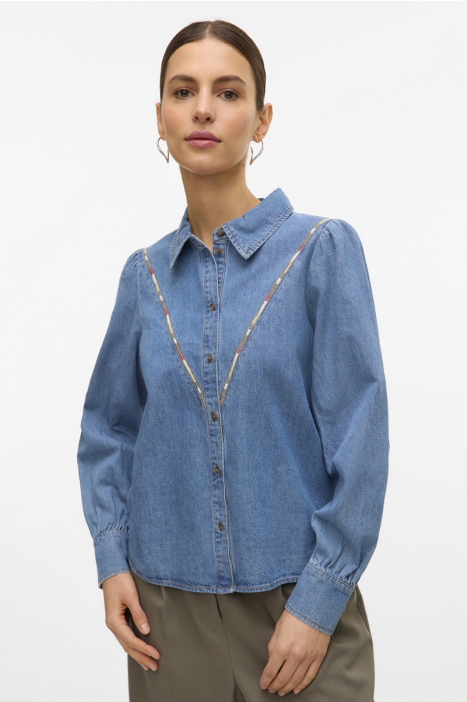 VMTOLLA LS SHIRT YO371 10332453 Medium Blue Denim